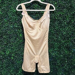 NEW Va Bien Minus Touch Long Leg Bodysuit Firm Shaper 1192 Champagne PCH (Ivory)